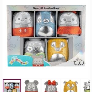 Disney 100 Original Squishmallows 5pk Box New